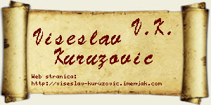 Višeslav Kuruzović vizit kartica